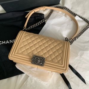 CHANEL LE Boy. Beige Claire. Old medium